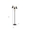Homeroots Black Metal 3-Arm Floor Lamp22 x 19 x 66 in. 372554 - alternate 3